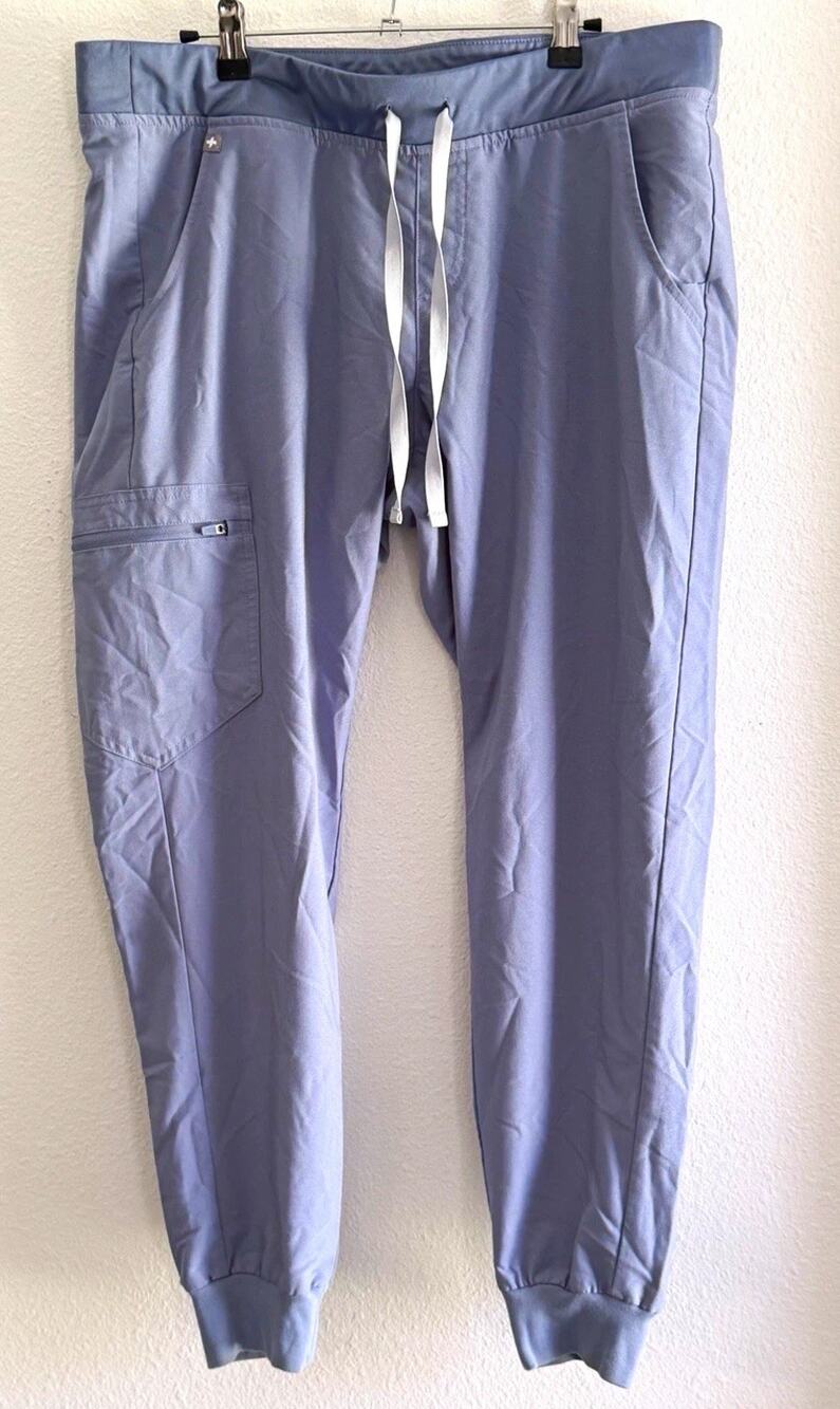 FIGS Women’s L Technical Collection Zamora Scrub Jogger Pants in Vapor Blue